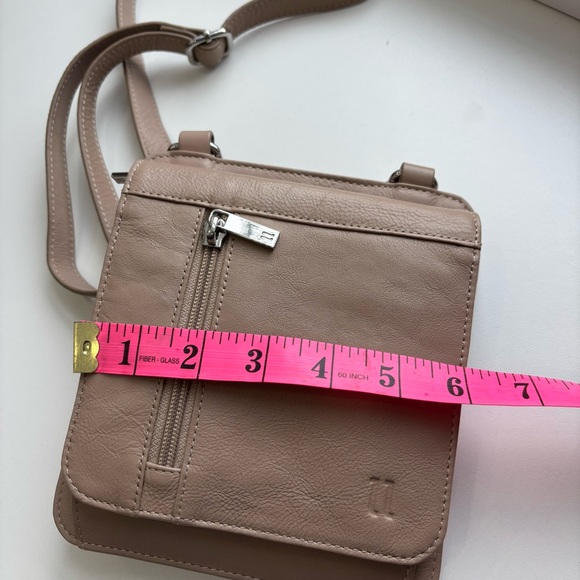 Pelle 11 RFID Beige Crossbody Bag - Picture 8 of 9